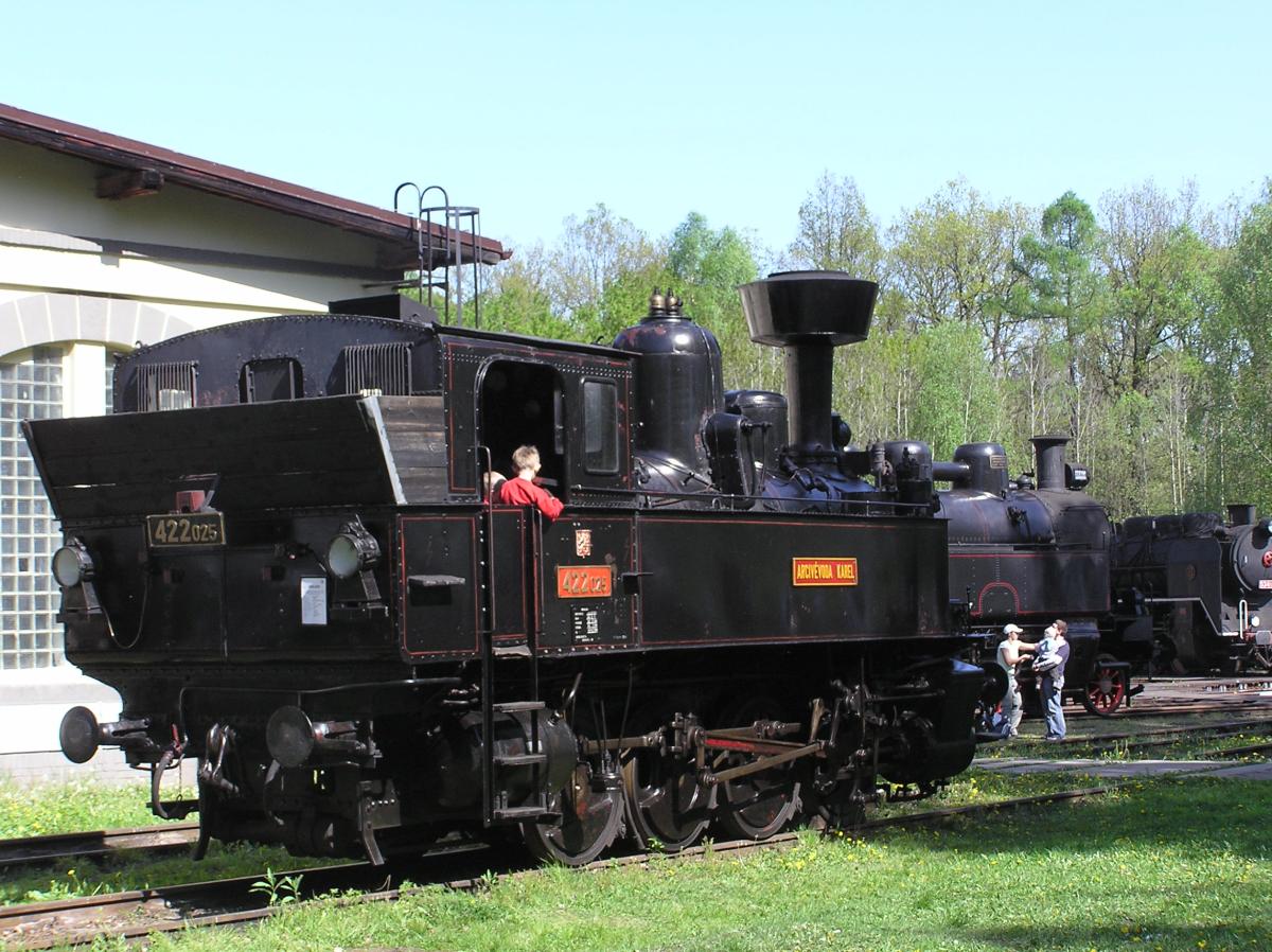 Parní lokomotiva 422.025 arcivévoda Karel - foto 228